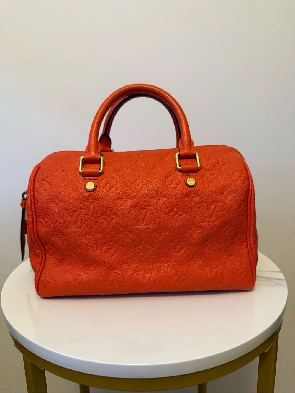 Louis Vuitton Orient Monogram Empreinte Leather Speedy Bandouliere 25 w/ COA